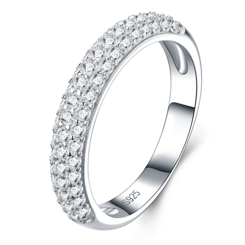

ZFSILVER Fashion Classic Trendy High Quality s925 Silver Moissanite Cross Square Ring For Charms Women Jewelry Party Gift R17150