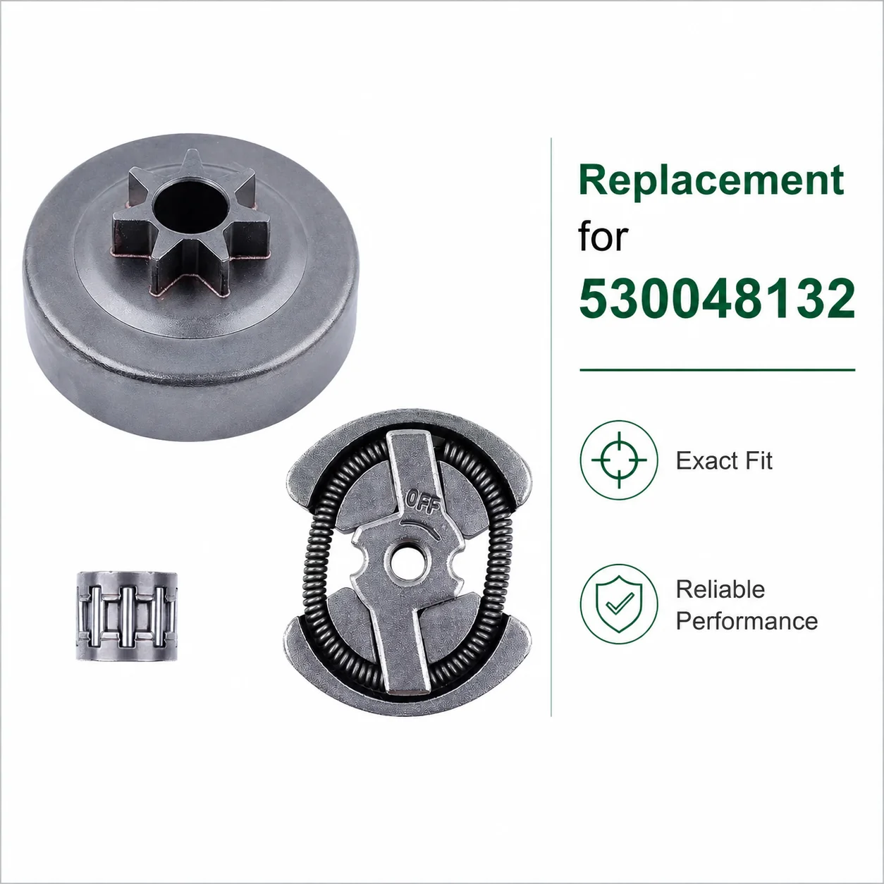 .325 Sprocket Clutch Drum Kit For Husqvarna 120 136 137 141 142 235 236 240 Jonsered 2035 2036 2040 Chainsaw Parts 530048132 view 3