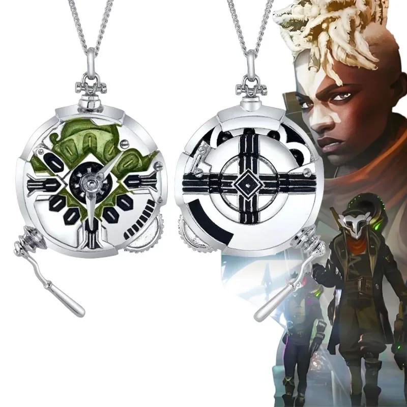 Anime Arcane Ekko Stopwatch Pendant Game LoL TV 2 Anime Cosplay Costume Accessory Men Women Role-play Props Parts