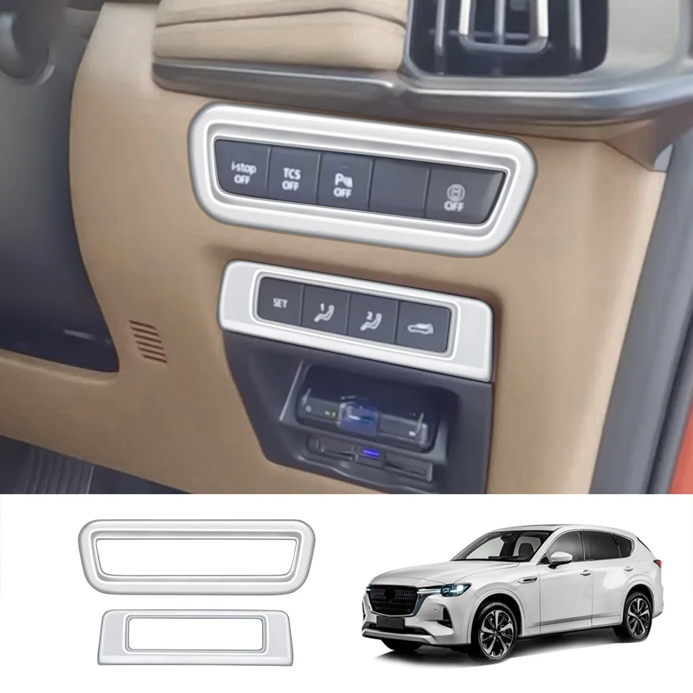 Stuurwielhoes Voor Mazda CX-3 CX-30 CX-5 CX-60 MX-30, Gemakkelijk Te Installeren Anti-slip Ademend Duurzaam Stuur Elegante Interieuraccessoires,B-Grey