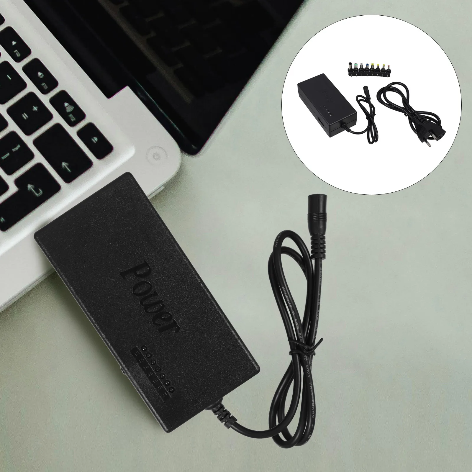 

Laptop Power Adapter 96W Universal 12 24V Multi Port Durable PVC Material High Temperature Resistance Corrosion Suitable