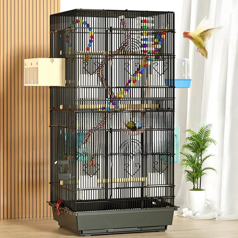 Chinchilla Balcony Bird Cage Parrot Hamster Feeder Protective Shelter Bird Cage Outdoor Cage Pour Oiseaux Birdcage Decoration