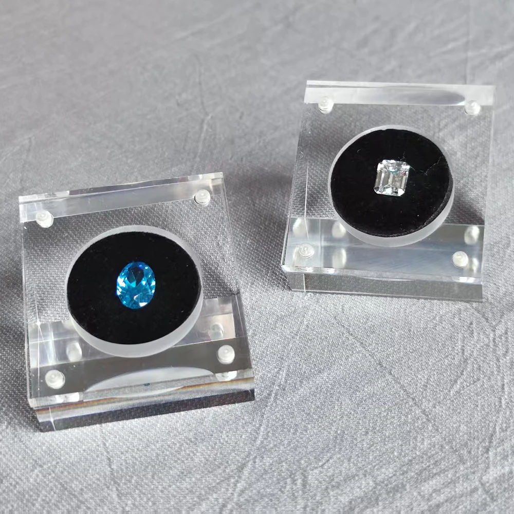 透明なルースダイヤモンド収納ボックス、宝石ジュエリーディスプ - Body Jewelry Vch のレビューと価格