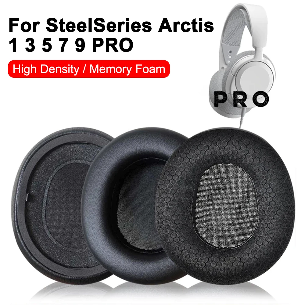 Replacement Ear Pads Cushions for SteelSeries Arctis 1 3 5 7 9 Pro headset 1 pair Soft Memory Foam Pads ear pillow ear covers