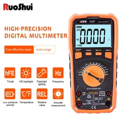 RuoShui Multimeter Auto Range 97 True RMS AC/DC Voltage Current Transistor Tester Temperature Frequency Meter SMD Esr Multimetro