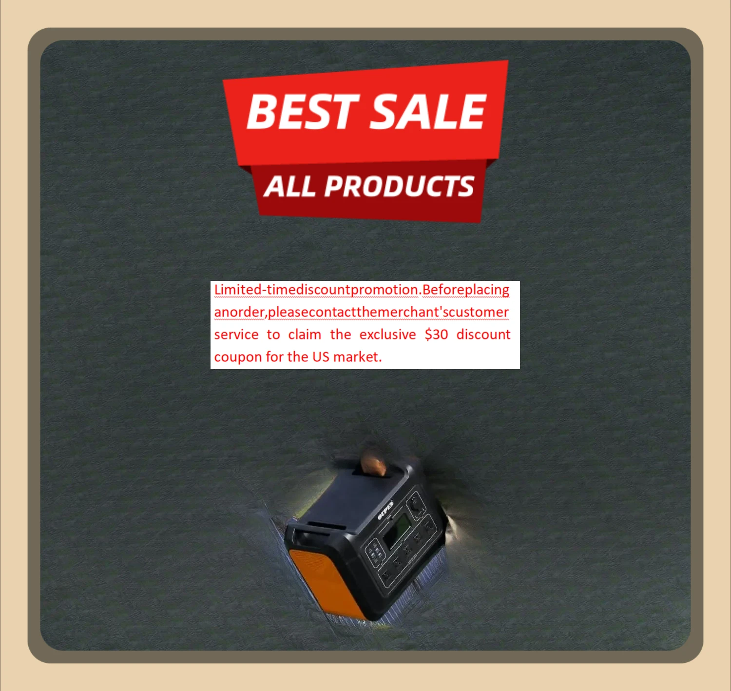 

[XMSJ-Limited Stock, Buy Now!]2400W Portable Power Station, 2232Wh Solar Powered Generator w/ 5 AC Outlets (5000W Peak), Emergen