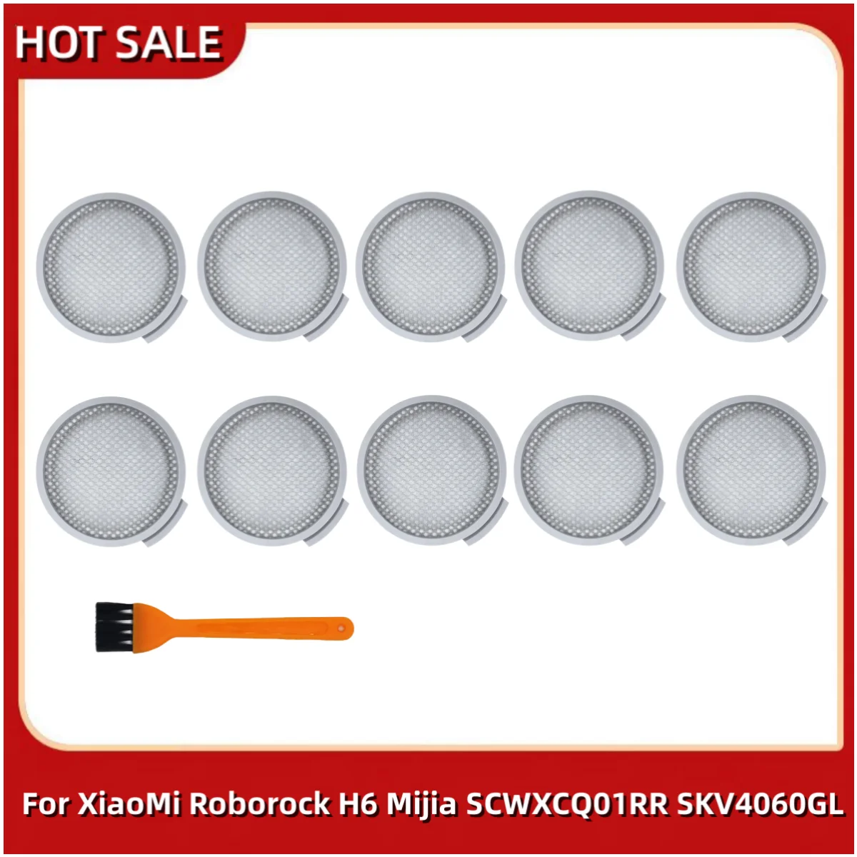 Запасные части, фильтр для ручного пылесоса Xiaomi Mijia Mi SCWXCQ01RR/Roborock H6, аксессуары для беспроводного пылесоса, 4 шт.