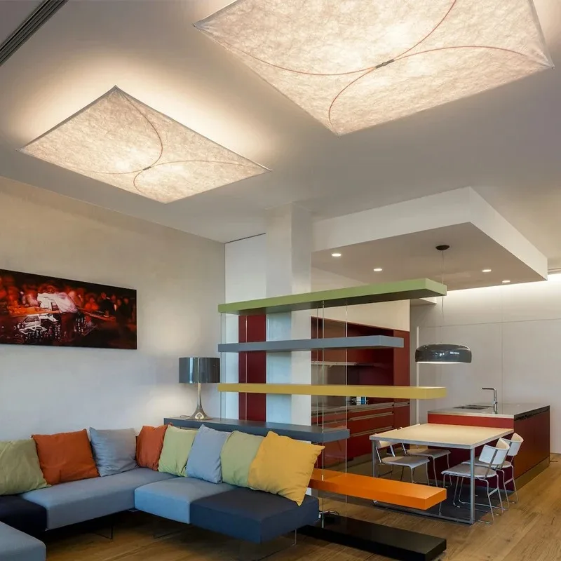 

Italian DuPont paper ceiling light modern living room background wall mounted wall lamp