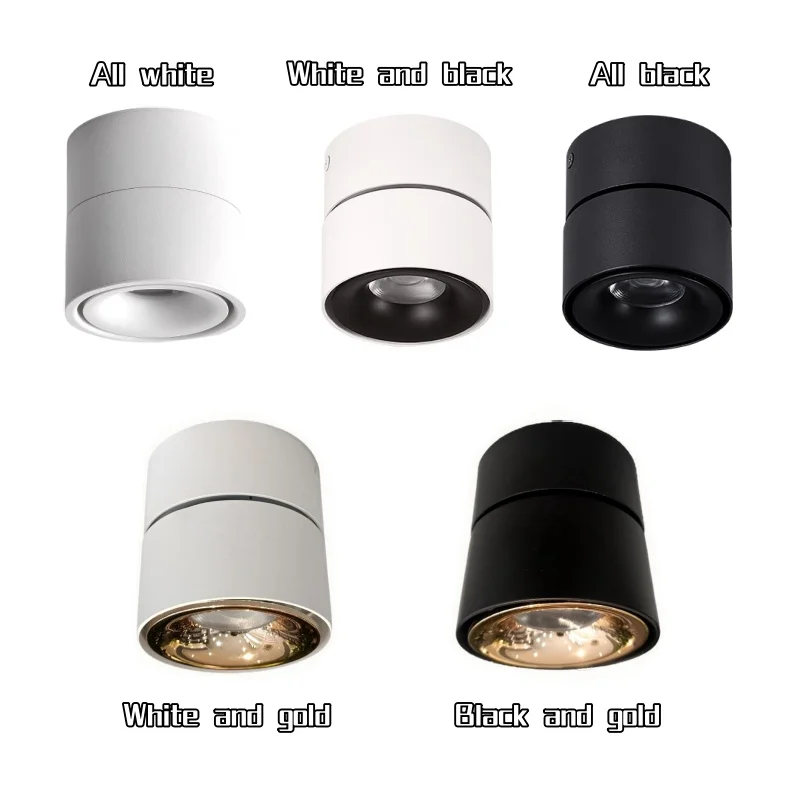 Slimme plafondlamp tuya zigbee Bluetooth Dali 0-10v dimbaar 360° °   rotatie COB SpotlightDownlight AC85-265v Binnenverlichting