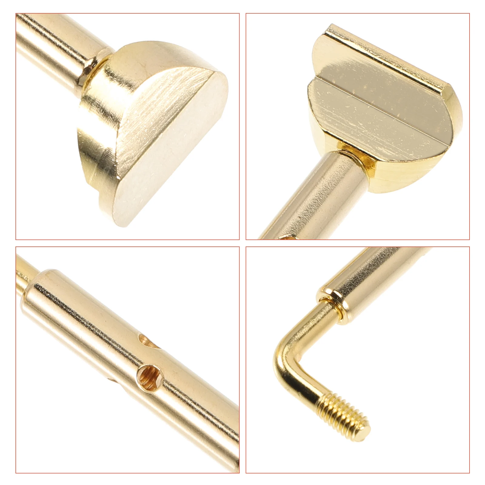 

2Pcs Lasting Brass Violin Chin Rest Screw Effective Stability Support Easy Maintenance
