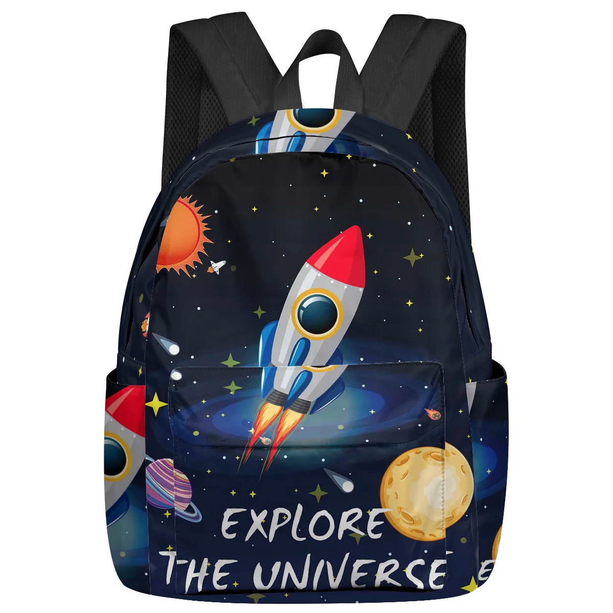 

Space Universe Planet Rocket Feminina Backpacks Teenagers Student School Bags Laptop Backpack Men Women Female Travel Mochila