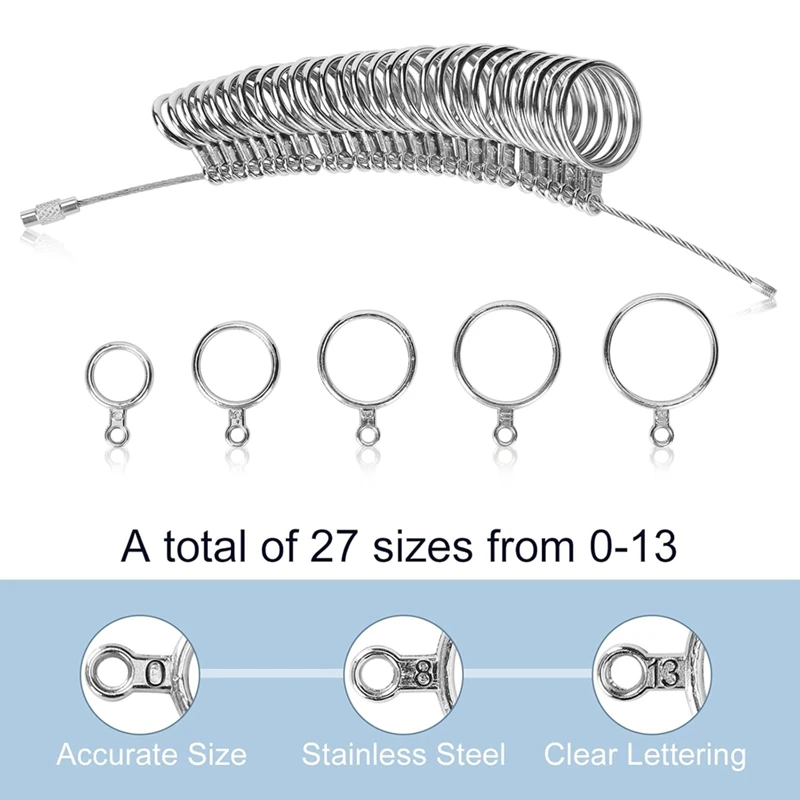 Top Sale Metal Ringsizing Tool Set With Fingersizing Mandrel Ringsizing Jewelry Tools, 4 Pieces