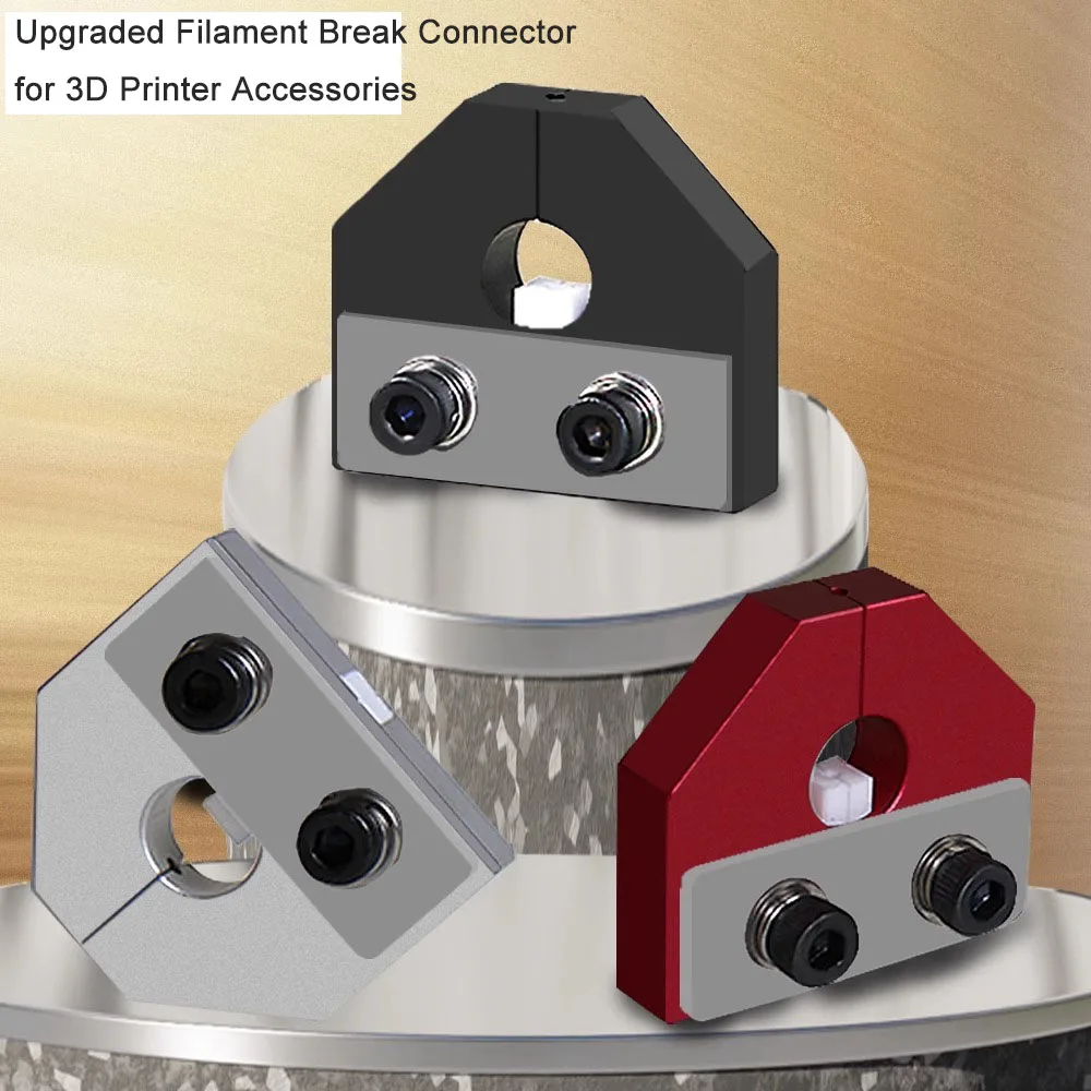 Accessoires d'imprimante 3D, connecteur de rupture de Filament amélioré spécialement pour les Filaments PLA, ABS et connecteur de rupture de Filament PETG de 1.75mm
