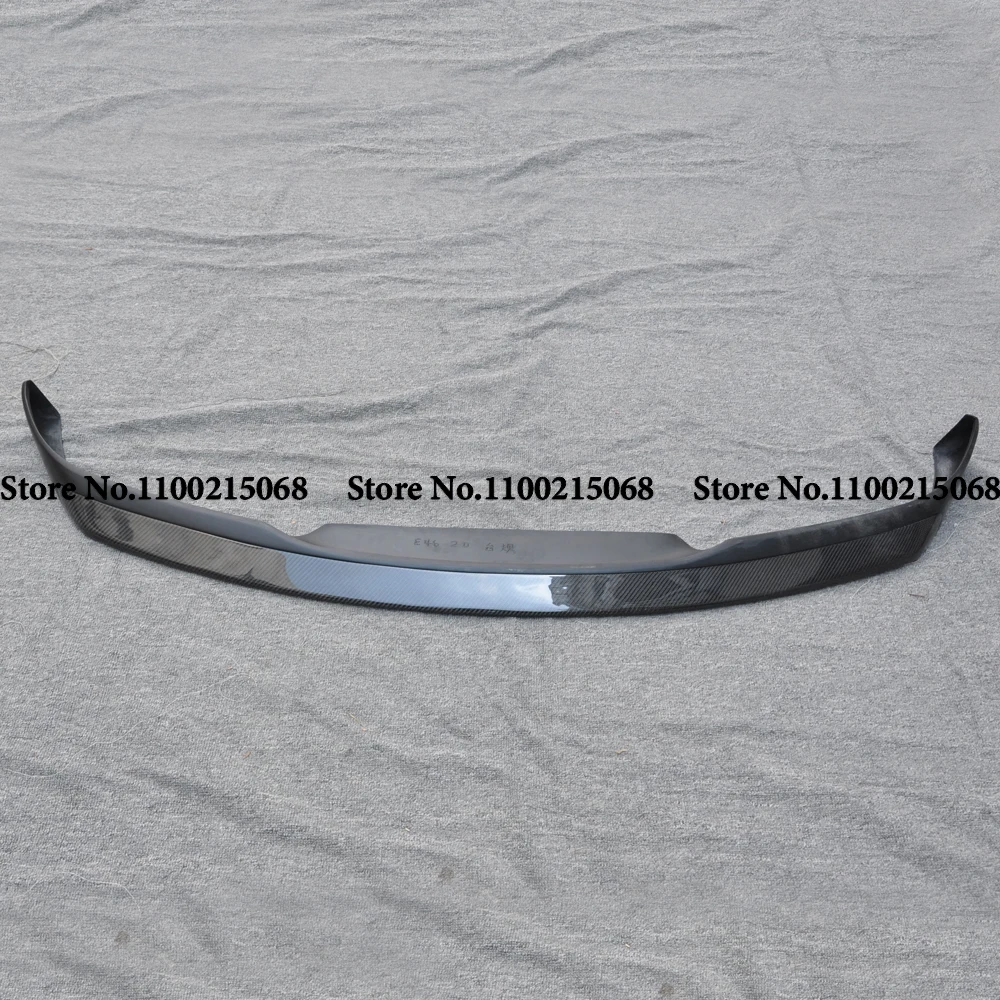 For BMW 3 Series E46 M3 2001-2006 Carbon Fiber Front Bumper Lip Spoiler Car Styling