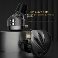 KZ Krila New In-Ear HIFI Headphones Electrostatic Hybrid Technology Wired Headphones Adjustable Headphones Live Headphones