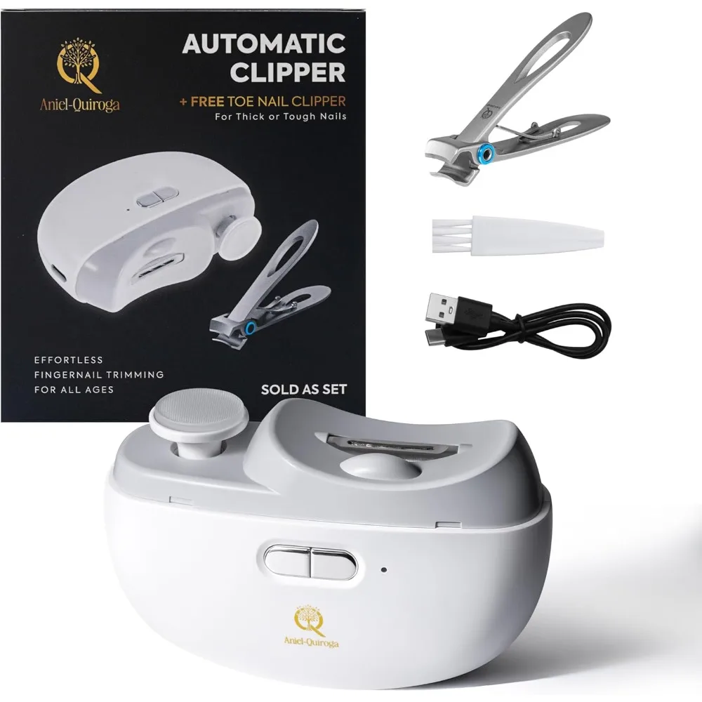 

Automatic Nail Clipper – Electric Nail Trimmer & Polisher for Adults, Seniors, Babies, Men & Women – Smart, Safe & Travel-Friend