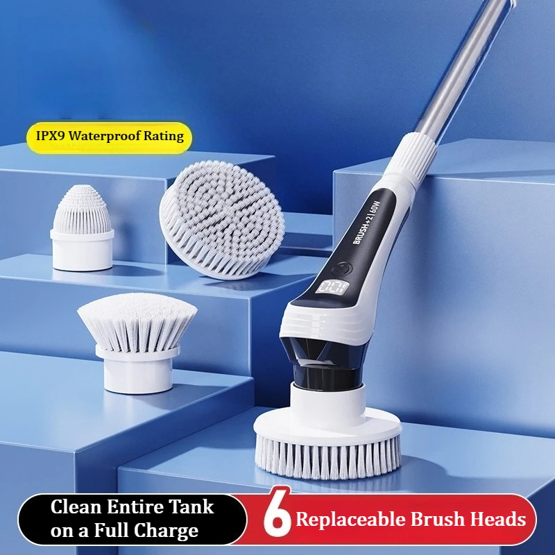 

Electric Aquarium Cleaning Brush – Long Handle Glass Cleaner