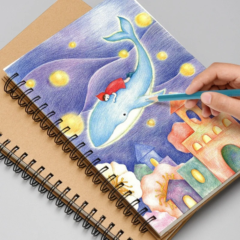 دفتر ملاحظات عتيق بأوراق شجر فضفاضة، كتاب رسم بالألوان المائية، مجلة قصاصات متعددة الأغراض، مثالية لهدية عيد الشكر/عيد الميلاد.