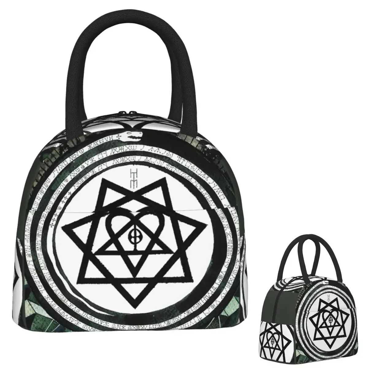 Him Band Album Heartagram Ville Valo Cool Insulated Lunch Bag for Women Children Portable Food Boxes Thermal Lunch Box Tote