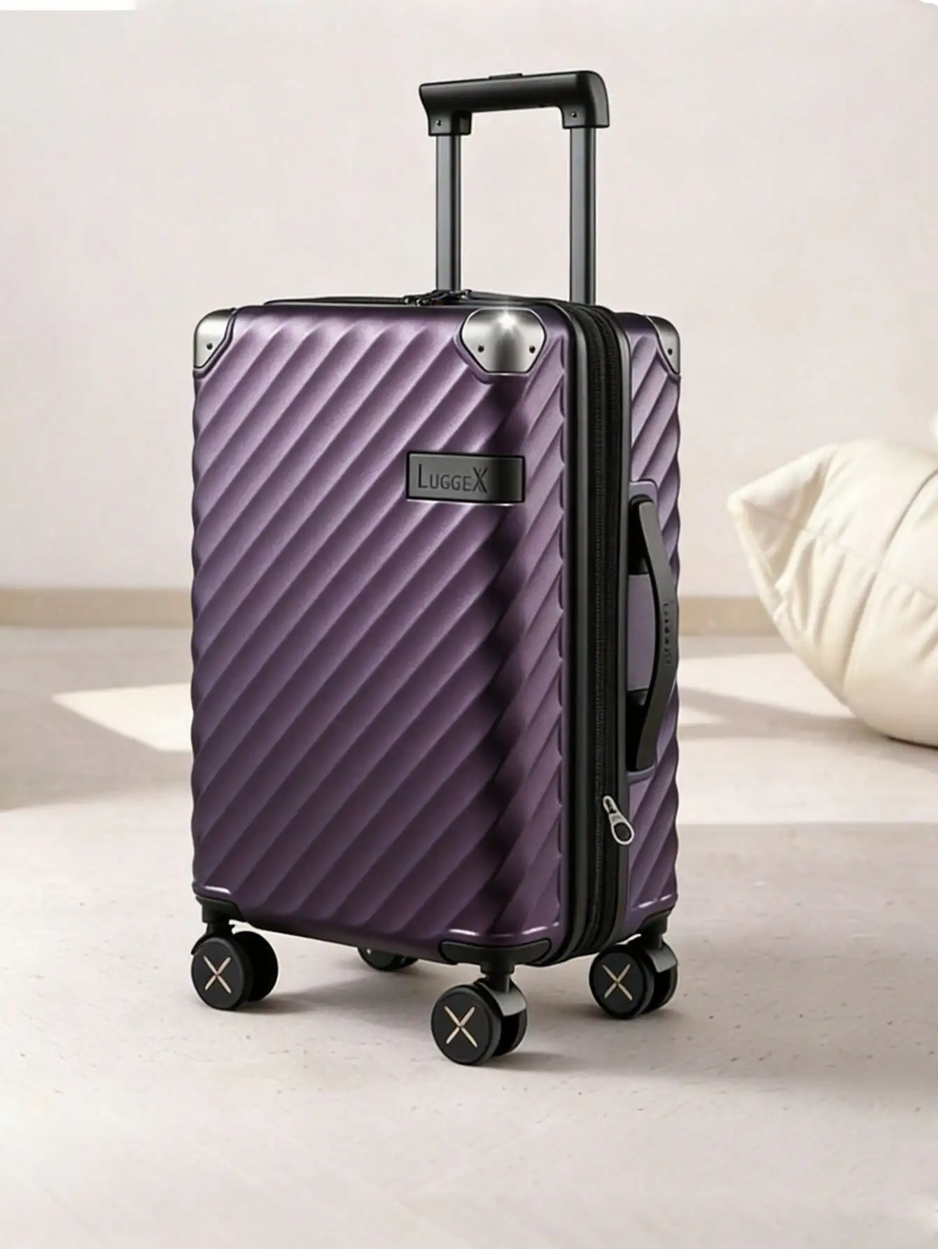 Carry On Luggage 22x14x9 Airline Approved, KVC Expandable Polycarbonate Hard Shell Suitcase For Travelling (EX-Core, 20 Inch, 40L-44L