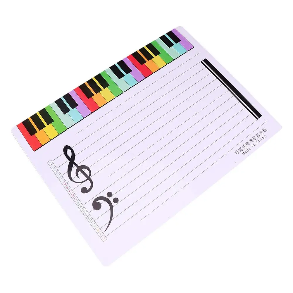 Magnetic Whiteboard Music Teaching Tool Lightweight Reusable Staff Board Erasable Note Plastic Child Portable Display