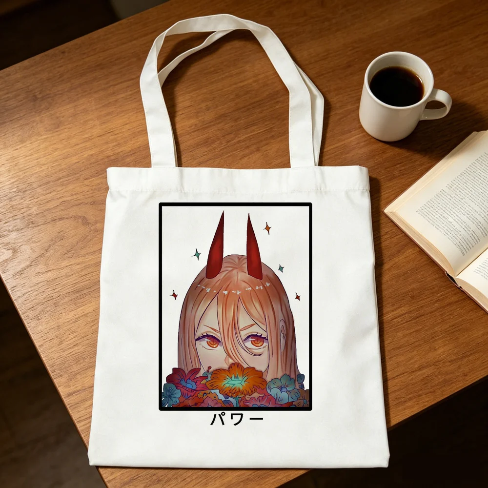 Chainsaw Man tote bag torba na zakupy shopper totebag shoulder  bolsas de tela femme