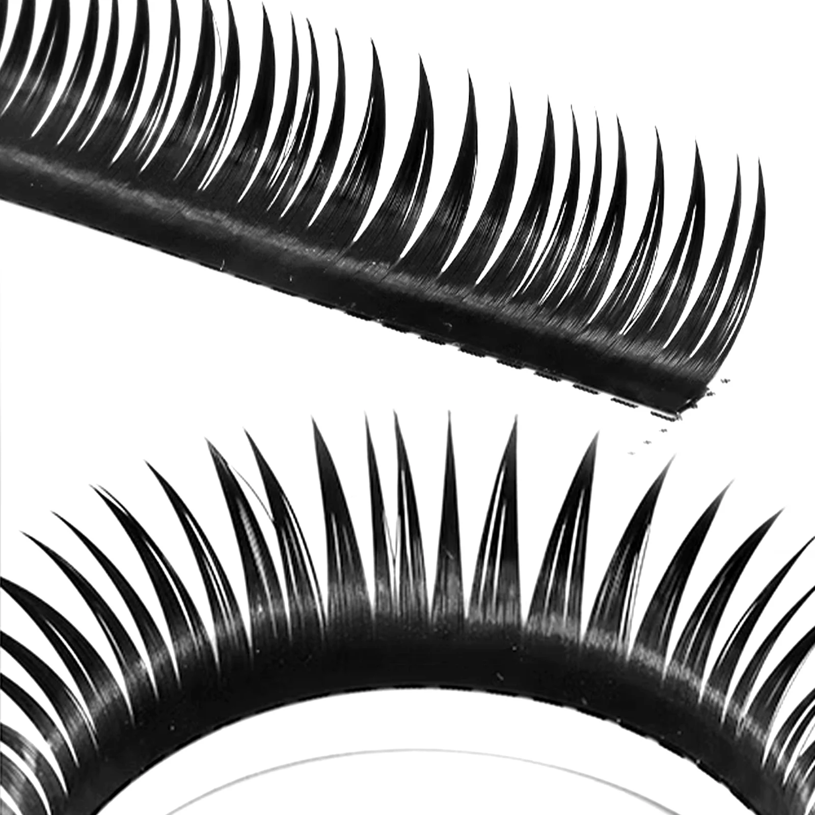 Wet Look Cosplay Eyelash Extensions Cluster Volume Lashes D Curl 8-15mm Soft Mink False Eyelashes Individual Lash Russian Volume