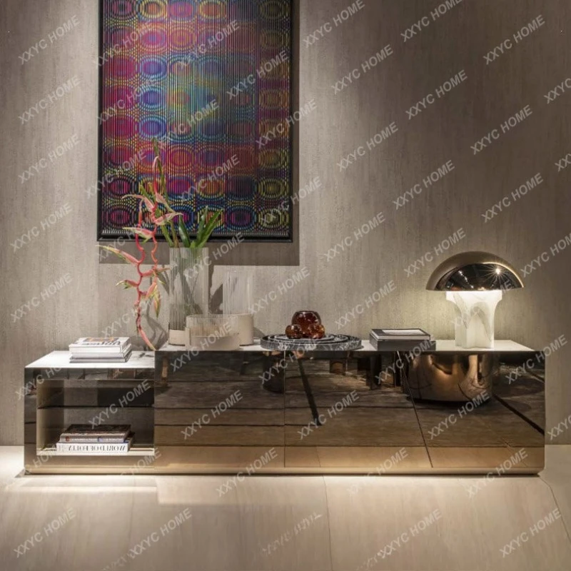 ML Household glass audio-visual cabinet,  fashion TV cabinet high-end customization
