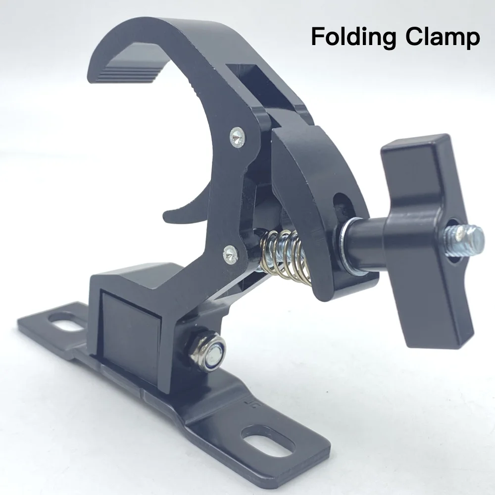 Aluminum Folding Clamp 105-115mm Pitch Bracket Mounting 40-60mm Truss Loading 75KG LED Moving Head Light Fixtures Outdoor Show