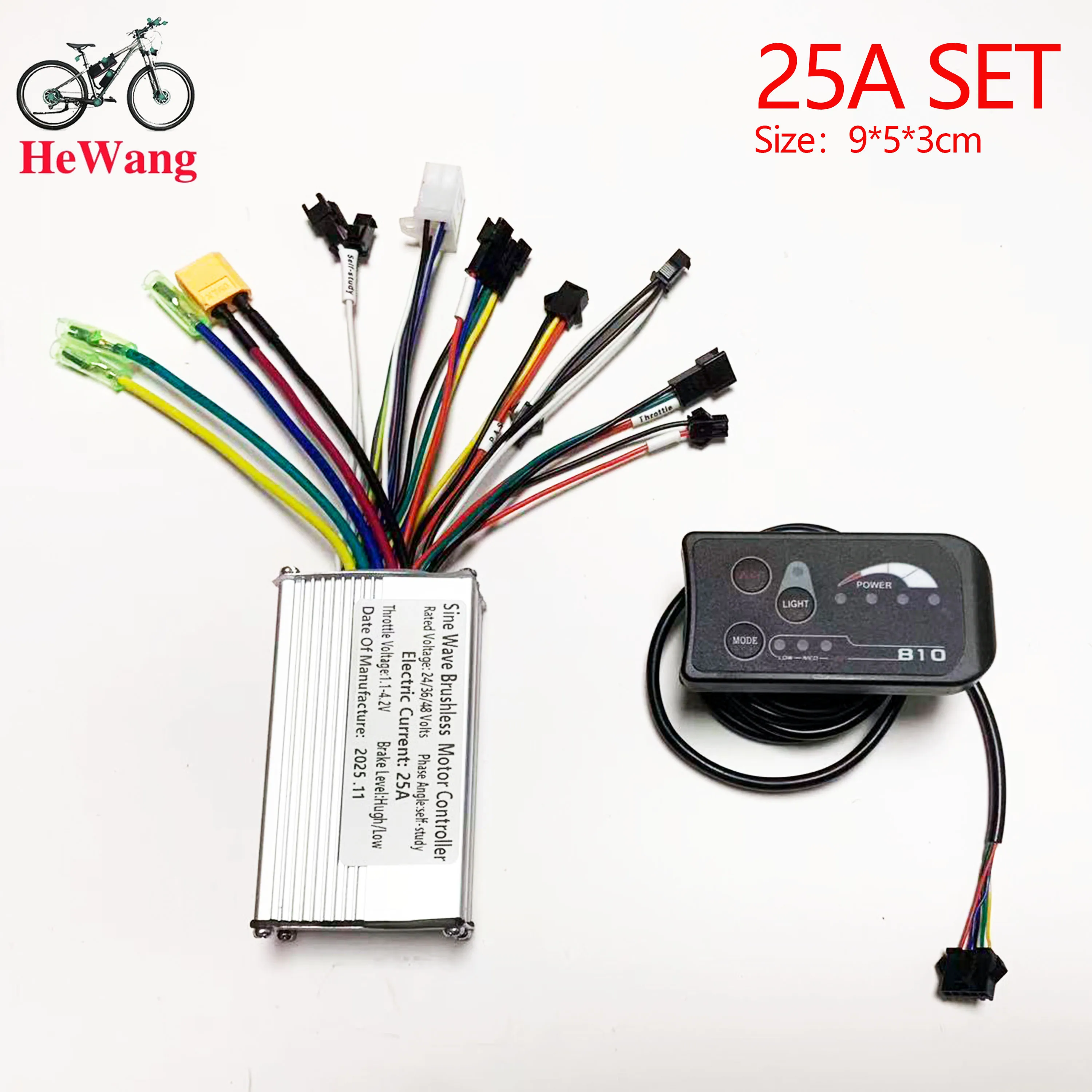 

350W 500W E-Bike sine wave Controller 25A/30A with S810 LED Display SET 750W 1000W For Brushless motor Electric Bike E-scooter