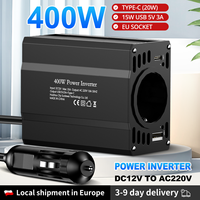 400W Car Inverter DC 12V to AC 220V50HZ large European Standard Socket Power Inverter Converter