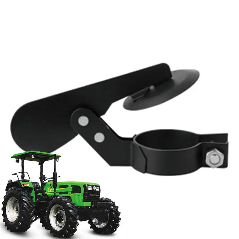 

Tractor Exhaust Cover Carbon Steel Multipurpose Rain Flap Wear-Resistant Black Exhaust Cover Rainproof Exhaust Flapper For Most