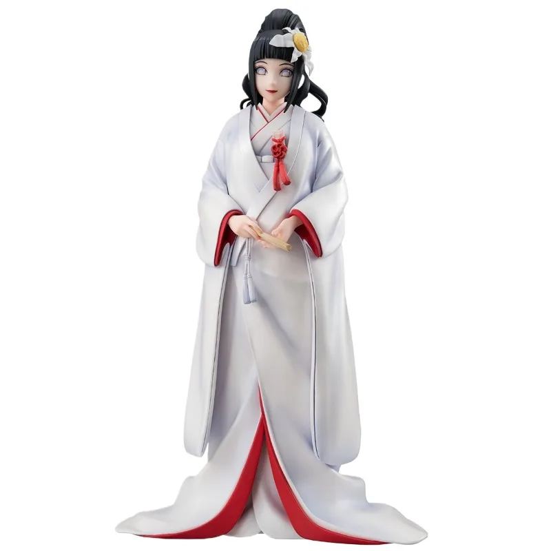 In Stock Genuine MegaHouse Naruto Shippuuden Hyuuga Hinata Naruto Gals Wedding Ceremony Ver Anime Figure Garage Kit Model Toys