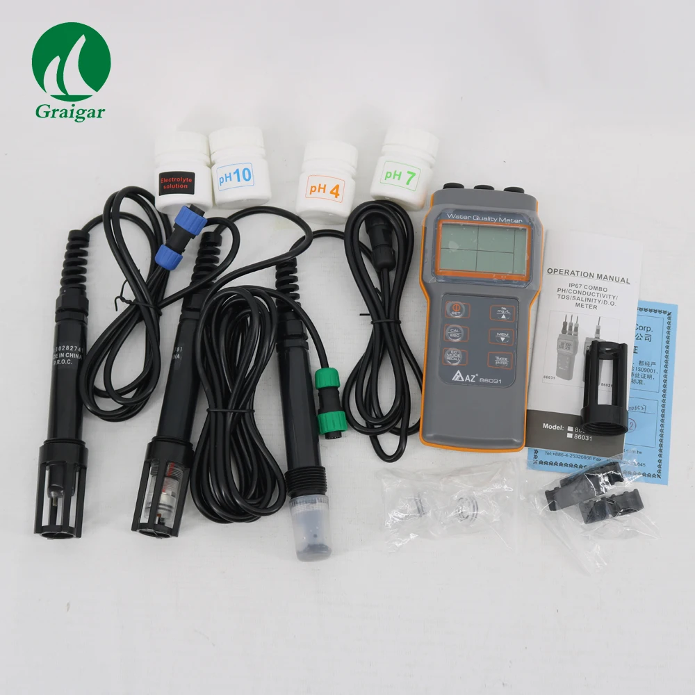 AZ86031 Water Quality Meter Dissolved  Tester Meter Salinity Temperature meter az86031