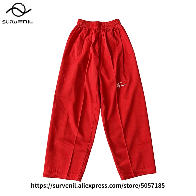 Taekwondo Poomsae Pants Unisex Martial Arts Training Trousers Lightweight Breathable Taekwondo Competition Pants for Kids Adults