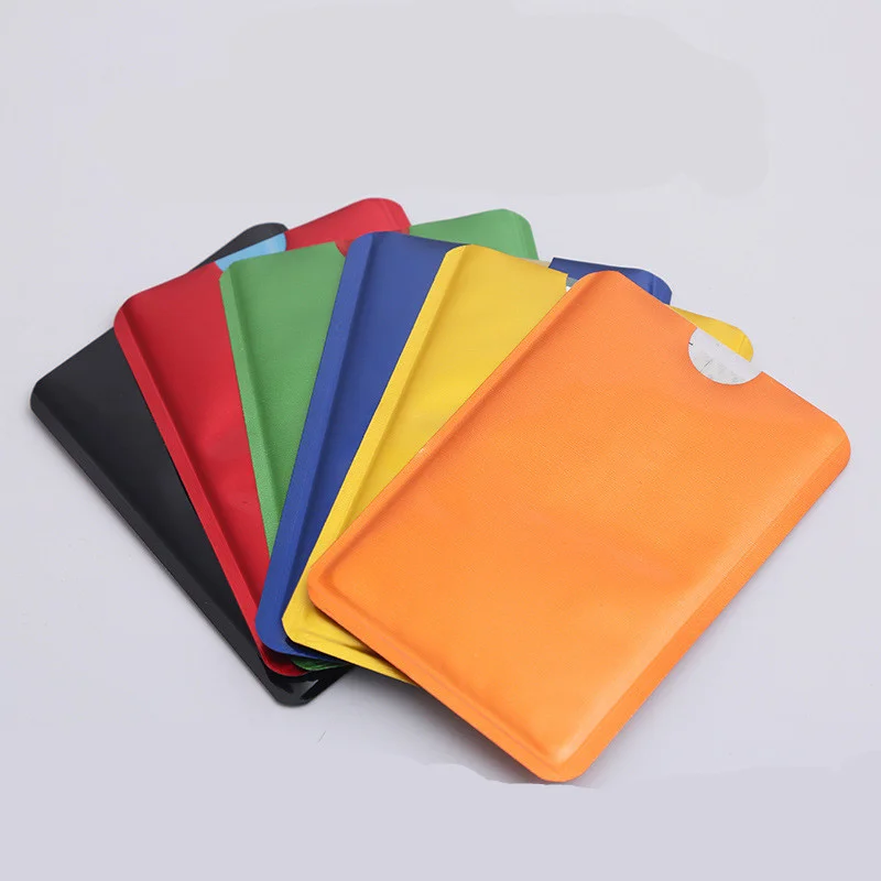 10pcs/set Unixe Card Holder Working Business Bank Passport Pass Cover Case Metal ID Credit Bags Badge Protectors Cardholder