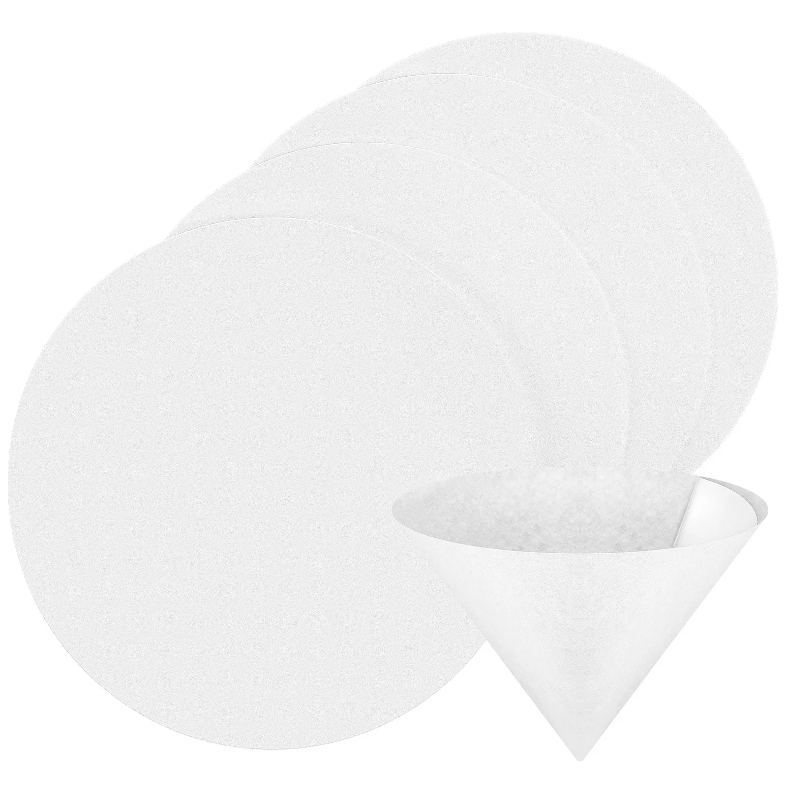 

100Pcs Qualitative Filter Paper Discs 18cm Diameter Medium Flow Rate Premium Chemistry Lab General Separation Use