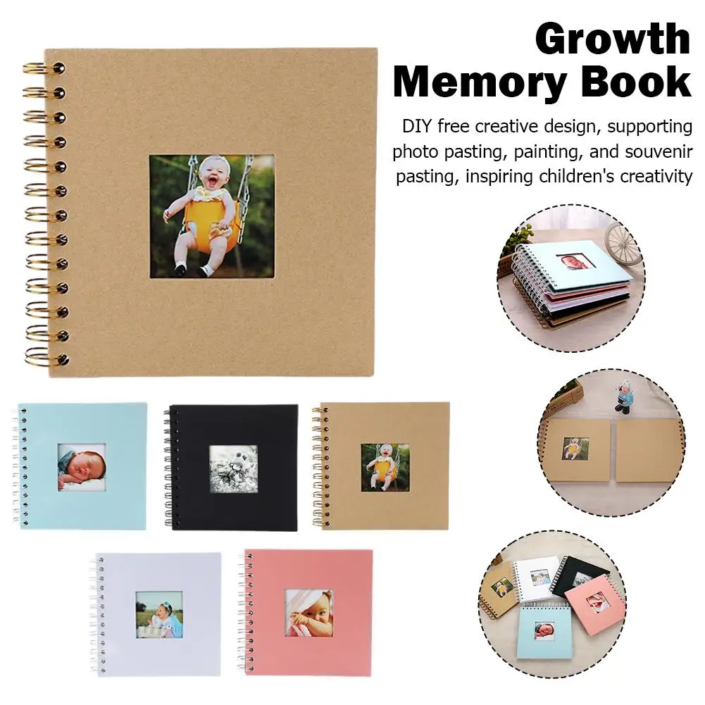 6-inch Scrapbook Photo Album Memory Book Paper For Travel Wedding Anniversary Christmas Gifts Baby Shower Memories Gift B1Q7