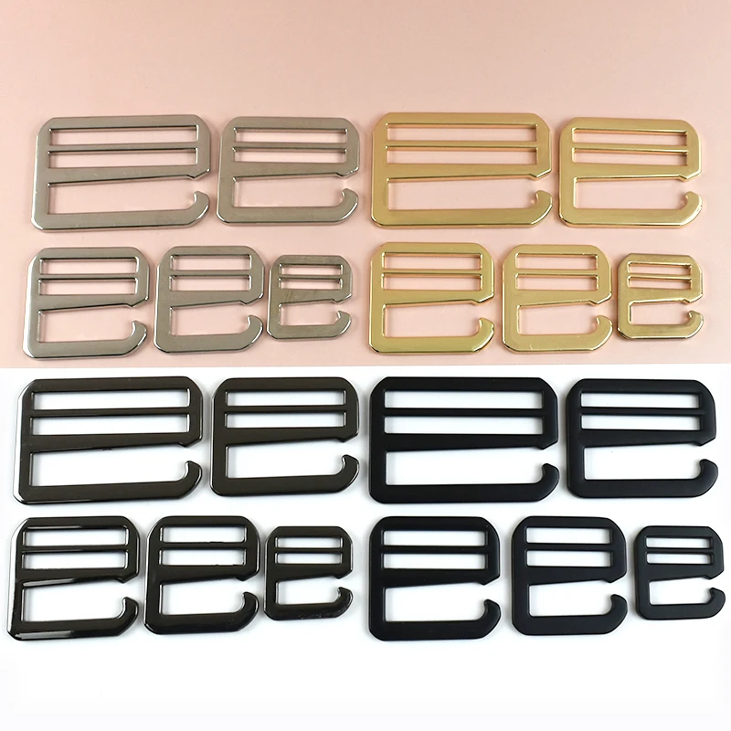 5/10Pcs 20-50mm G Hook Metal Buckles for Bag Strap Adjuster Tri-Glide Hooks Dog Collar Webbing Ring Slider Clasp Belt Buckle