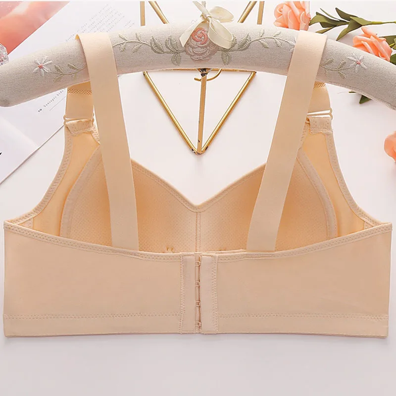 New Women Large Size Bras Push Up Adjustable Underwear Female Wide Strap Wireless Bra Plus Size Lingerie Soutien Gorge Femme