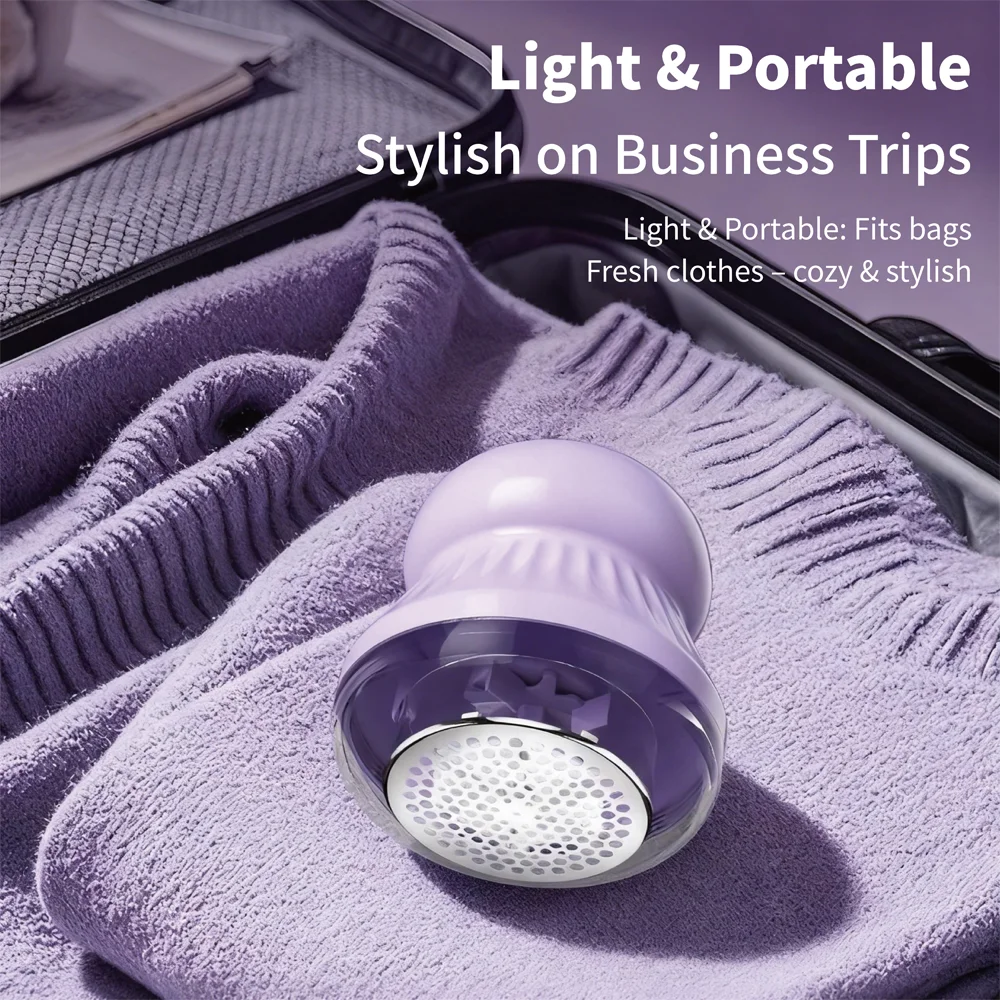 

Hair Ball Trimmer Fabric Shaver Lint Remover Upgraded 6 Blade Design Fuzz Shaver Rechargeable for Travel Home Rechargeable