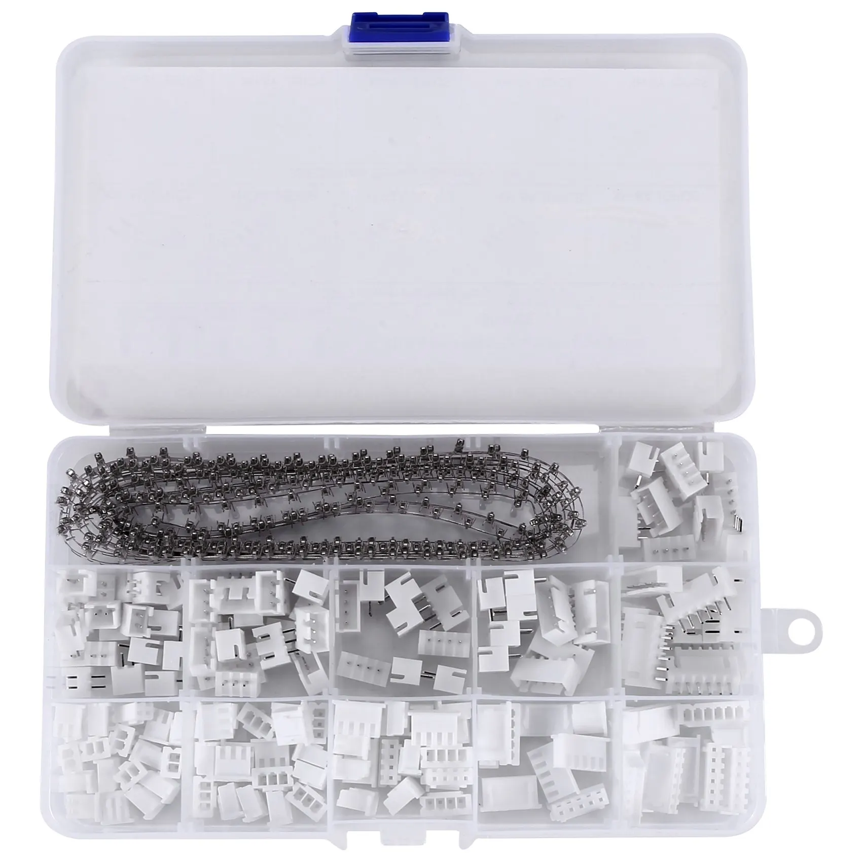 

A76K 460Pcs 2.54mm JST-XH Connector Kit with 2.54mm Female Pin Header and 2/3/4/5/6 Pin Housing Connector Adapter Plug