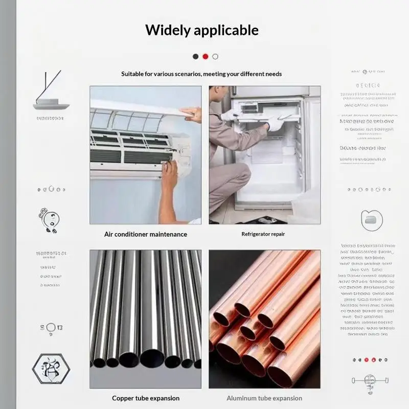 6-in-1 Kupferrohr-Expander-Bohrerset, Hochleistungs-Werkzeug zum Aufweiten von Klimaanlagenrohren für die Reparatur von Heimklimaanlagen und Sanitärarbeiten – Detail 11