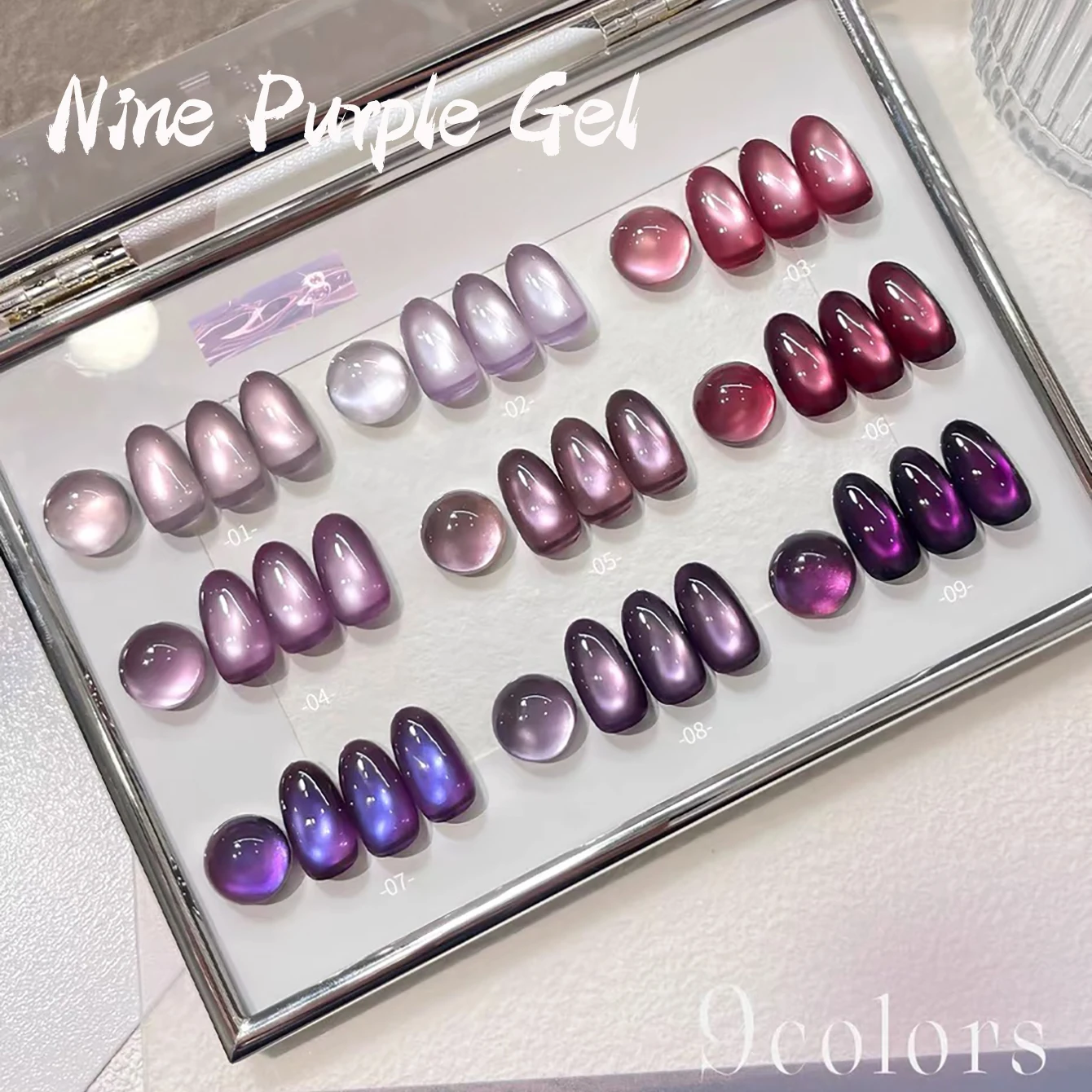 WS 1-9Pc Esmalte de Uñas en Ge - Resin Art Purple reseña y precio