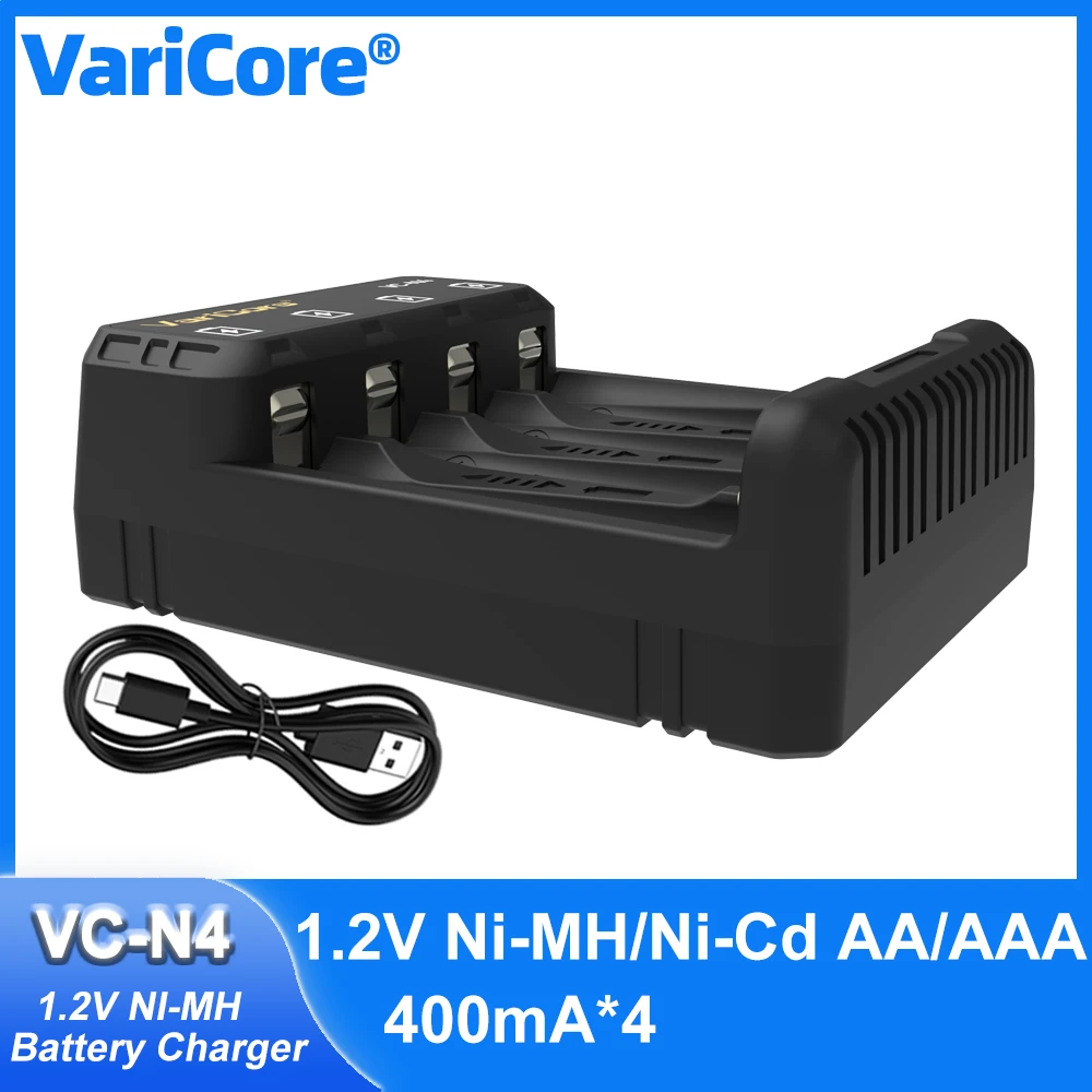 LiitoKala Lii-M4 18650 Màn Hình LCD Hiển Thị Đa Năng Sạc Thông Minh Kiểm Tra Dung Lượng Cho 26650 18650 21700 18500 AA AAA V. V 4 Khe Cắm