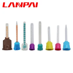 10pcs Dental Mixing Tips Disposable Silicone Rubber Tools Lab Denture Laboratory impression Materials 1:1  10:1