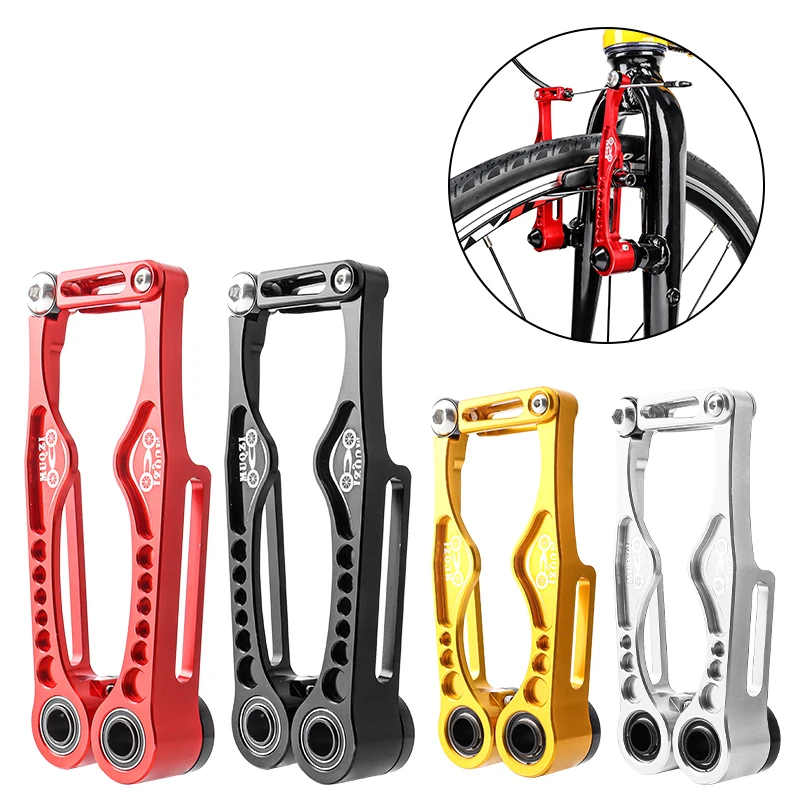 Lightweight Aluminum Alloy Folding Bicycle Brake Caliper Parts CNC MTB Mountain Bike V-Brake Arms Long/Short