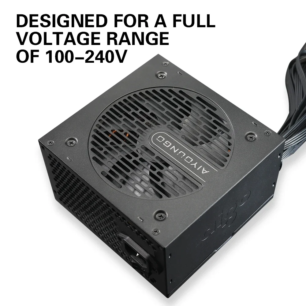 Aigo AT Power Supply  550W 650W 750W PC 120mm Fan 100-240V Full Voltage Design 80Plus ATX Desktop Diy Gamer Computer Fonte Psu