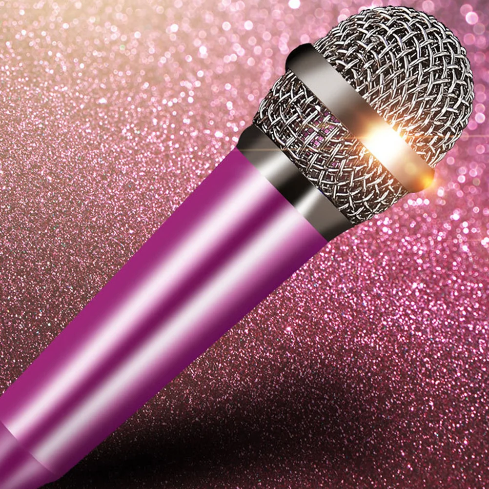 

4pcs Song Microphone For Smartphone Karaoke Mini Recording Mic Plug Play Compatible Pc Laptop 3.5Mm Audio Hole Compact