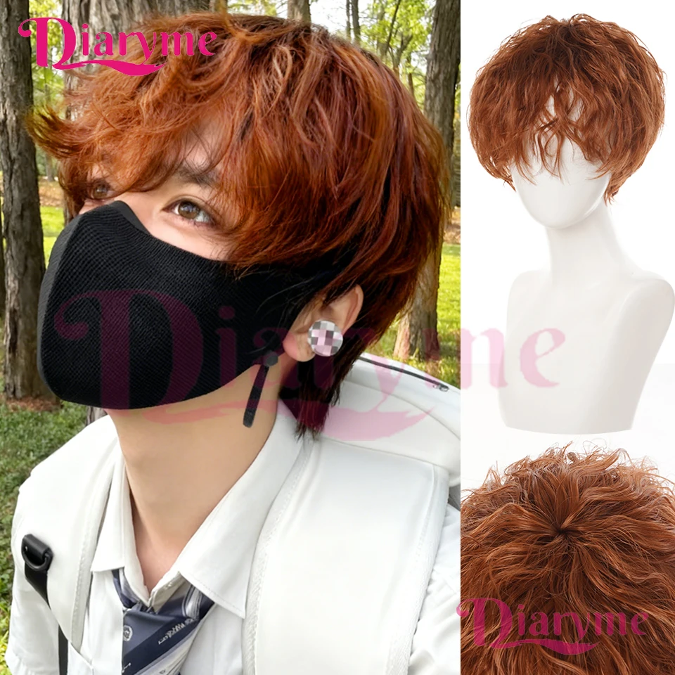 شعر مستعار صوف صناعي مجعد 12 سم للجنسين شعر مستعار قصير ناعم ومنفوش ومجعد مناسب للمبتدئين في المهرجانات اليومية #1